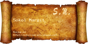 Sokol Margit névjegykártya